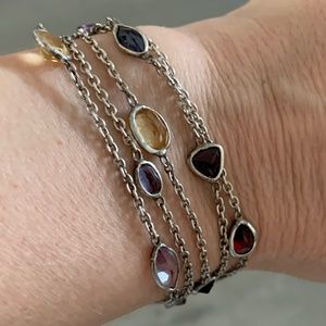 Multi Color Jeweled Bracelet